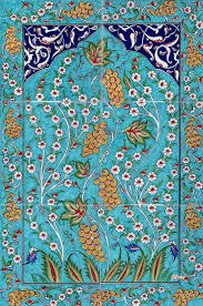 Ottoman Traditional Turkish Tiles Art Osmanli Cini Karo Panolari Turkey