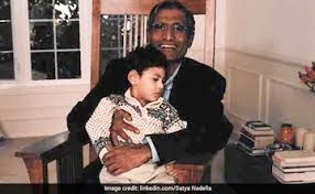 Does satya nadella have tattoos? Microsoft Ceo Satya Nadella Remembers His Father Bn Yugandhar Shares Childhood Pics