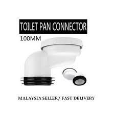 Pvc Offset Misaligned Toilet Waste Pan Connector Bowl Smooth Soil Pipe 100mm Outlet X 3 Adjustable Shopee Malaysia
