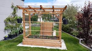 Tomatenhaus aus aluminium mit polycarbonat stegplaten inkl. Tomaten Paradies Hochbeet Hans