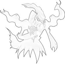 These pokemon coloring pages to print are suitable for kids between 4 and 9 years of age. Pokemon Darkrai 4 Coloring Page Free Printable Coloring Pages For Kids
