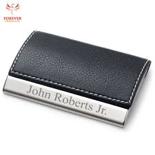 Staples® business cards can be easily stored in a wallet or card case for protection and ease of access. Custom Personalized Magnetic Laser Engraved Pocket Case Pu Leather Classic Metal Name Business Card Holder Black Yiwu Supplier Buy Metal And Leather Business Card Holder Personalized Magnetic Business Card Holder Product On