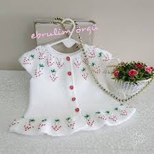 Cok Zarif Olmus Siparis Icin Ebrulim Orgu Ebrulim Orgu Ebrulim Orgu Knit Baby Dress Baby Sweater Knitting Pattern Baby Crochet Patterns Free