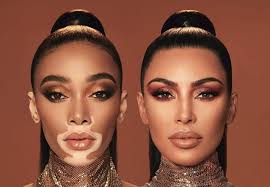 The kkw beauty red crème lipstick shades contrast beautifully against the lip liners adding dimension and shape to the lips. Kim Kardashian Winnie Harlow Kkw Beauty Makeup Fashion Gone Rogue