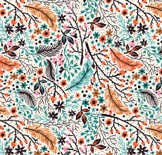 They say the earth laughs in flowers. Simple And Floral Vector Seamless Patterns On Behance