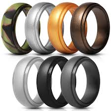 Size 6 5 7 Rubber Wedding Band Silicone Wedding Band Mens Rubber Rings Wedding