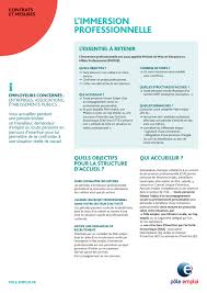 Néanmoins, pour pouvoir mettre en oeuvre une pmsmp, un certain nombre de conditions doivent être réunies tenant à la fois à son objet et à sa durée puisqu'elle octroie un statut et des droits particuliers au les objectifs opérationnels de la période sont définis par la convention de mise en situation. Conseil Realiser Une Immersion Pole Emploi Bastia Facebook