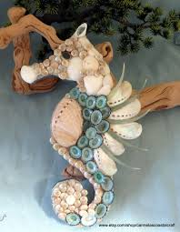 Sea Shell Sea Horse Wall Art Decor Abalone And Limpet Shell Seashell Crafts Shell Crafts Beach Crafts