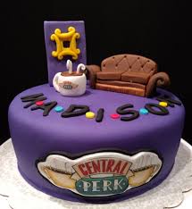 Tv Show Friends Inspired Cake Friends Birthday Cake Friends Cake 25th Birthday Cakes