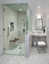 Ada bathroom dimensions as our standard. Midcentury Modern Ada Accessible Guest House Transitional Bathroom Los Angeles By Barbara Grushow Designs Inc Houzz