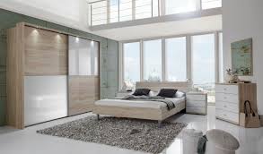 Part of the brand new crystalline. Wiemann Berlin Bedroom Set In Oak With Alpine White Glass Modish Furnishing