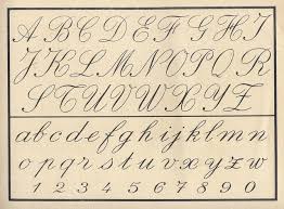 Alpha Jeanguy P29 Cursive Alphabet Calligraphy Alphabet