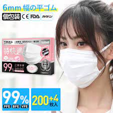 楽天市場 翌日発送 teruka マスク 女性用 200枚 4枚 個包装 送料無料 165mm 中間サイズ マスク 使い捨て 大人用 男性用 中学生用 マスクゴム プリーツ 不織布マスク メルトブローン フィルター ほこり ウイルス 花粉対策 飛沫防止 防護マスク スーツケース専門店