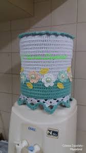 Capa De Galao De Agua Em Croche Capa Para Galao De Agua De 10 Litros Casa De Croche Capa De Croche Jogo De Cozinha Croche