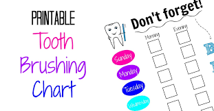 printable toothbrushing chart for kids keeping life sane