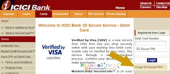 Enter the outstanding amount against emi arrears, pemi arrears (if any. Create Change And Reset 3d Secure Authentication Pin Icici Bank Card Pcmobitech