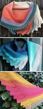 How many knitters end up with a stash full of beautiful single skeins? Self Striping Shawl Knitting Patterns In The Loop Knitting