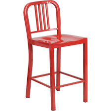 24 High Red Metal Indoor Outdoor Counter Height Stool At Modaseating Com Bar Stools Outdoor Bar Stools Metal Bar Stools