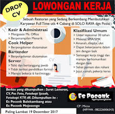 Mohammad jaenudin di delanggu, klaten. Portal Info Lowongan Kerja Terbaru Di Solo Raya Surakarta 2021