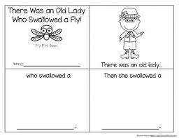 Printable there was an old lady who swallowed a fly lyrics. There Was An Old Lady Who Swallowed A Fly Speech And Language Activities