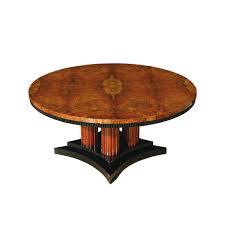 Clairemont round art deco coffee table 36wx36dx19.2h. Art Deco Coffee Table Ct004 Cygal Art Deco Gmbh Co Kg Wooden Glossy Varnished Wood Round