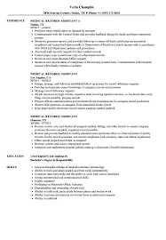 Medical Records Assistant Resume Samples Velvet Jobs