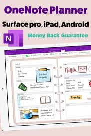 Digital Planner For Onenote For Surface Pro Ipad And Android Digital Planner Ipad Pro Ipad