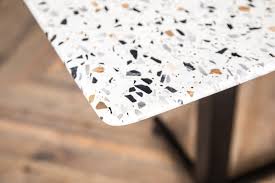 The carnevale rises above the vagaries of fashion and instantly establishes itself as a contemporary classic. Light Terrazzo Outdoor Dining Table Peppermill Interiors