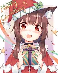 Megumin S Face When You Give Her A Christmas Present And Tell Her You Love Her Konosuba Anime Neko Anime Anime Christmas