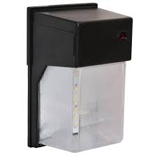 Amax Lighting Sl27 180 Degree Bronze Outdoor Integrated Led Wall Pack Light Led Sl27bz The Home Depot