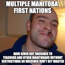 Received a negative test result. More Credit Needs To Be Given To Manitoba First Nations Their Generosity Of Vaccinating Non First Nations Manitobans Is One Of The Best Local Stories During Pandemic Winnipeg