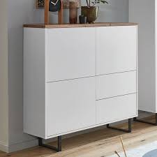 Highboard Weiss Fichtefarben Onlineshop Aldi Liefert In 2020 Highboard Highboard Weiss Haus Deko