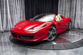 Ferrari 458 speciale for sale rosso corsa alastair bols with many carbon fibre options, exceptionally low mileage and grigio titanio roof and alloys. 2014 Ferrari 458 Spider In Rosso Corsa Chicago Motor Cars ÙÙŠØ³Ø¨ÙˆÙƒ
