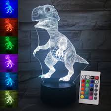 Dinosaur 3d Led Nightlight T Rex Dinobuddys Animal Night Light Color Changing Lamp 3d Night Light