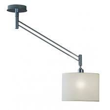 Polished Chrome Swing Arm Ceiling Light Ceiling Lights Polished Chrome Ceiling