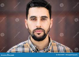 Young North African Man with Serious Expression Stock Image