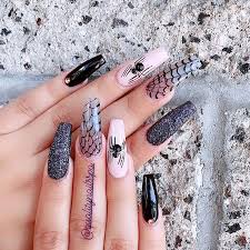 Black and red matte coffin nails. 23 Most Beautiful Halloween Acrylic Nails Stayglam