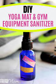 Homemade Sanitizer For Yoga Mat And Exercise Equipment No Equipment Workout Essential Oils Yoga Yoga Mat Cleaner