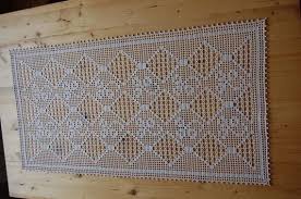 white rectangular crocheted table runner tig desenleri tig isleri desenler