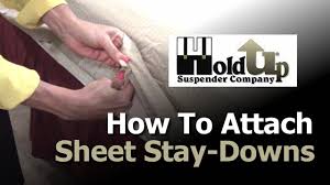 2 diy sheet hack fix your sheets for a good night sleep. How To Attach Sheet Straps Bed Sheet Holders And Sheet Stay Downs Youtube