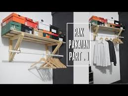 Rp 220.000 rp 330.000 −33%. Diy Rak Pakaian Cloth Organizer Dari Kayu Part 1 Gantungan Baju Dan Rak Sepatu Youtube Rak Pakaian Rak Gantungan Baju