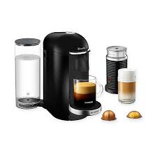These machines use coffee pods. Nespresso By Breville Vertuoplus Deluxe Coffee And Espresso Maker Bundle With Aeroccino Bed Bath Beyond