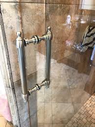Brushed Chrome Brushed Nickel And Much More Hardware For Your Shower We Can Help You Choose Glass Shower Glass Company Glass