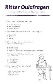 Sind lustige scherzfragen nun witzige rätsel oder einfach nur witze im herkömmlichen sinn? Ritterquiz Fur Kinder 10 Quizfragen Zum Ausdrucken Auflosung Fall Crafts For Kids Preschool Crafts Fall Fun Thanksgiving Crafts