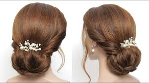 How to ombre dip dye hairstyle sexy, wavy beach hair: Easy Bridal Prom Hairstyle For Long Hair Simple Low Updo Tutorial Youtube