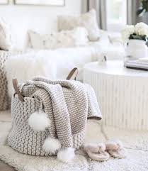 Love This Ugg Basket To Store Blankets Beautiful Home Decor Cozy Living Rooms Cozy Living Cozy House