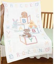 Quilt craft is floating rapidly in recent years, to penetrate into the industrial world, such as jackets, mattresses, blankets, bed, bags, to clothes and and this moment, we have ideas and information about cross stitch baby quilt patterns that you may be looking for. Jack Dempsey Needle Art Baby Blocks Crib Quilt Top Stamped Cross Stitch Kit 4060110 123stitch