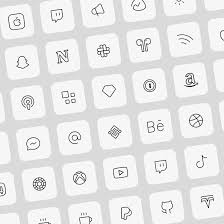 Currently, the set consists of 2 styles of icons, one with a black background and another with a white background. Black And White App Icons For Iphone And Ipad 145 App Icon Customico