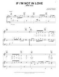 Faith Hill If I M Not In Love With You Sheet Music Download Pdf Score 372909