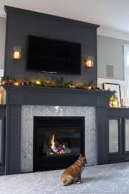 Check spelling or type a new query. Low Lying And Symmetrical Seasonal Mantle Decorations And Sconces Craftsman Wooden Mantle Front Home Fireplace Grey Fireplace Fireplace Design